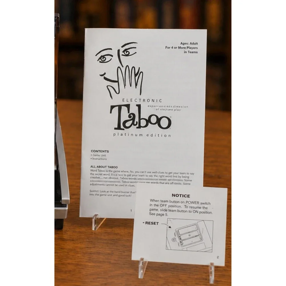 Hasbro Electronic Taboo Platinum Edition Board Game Complete Tested Working